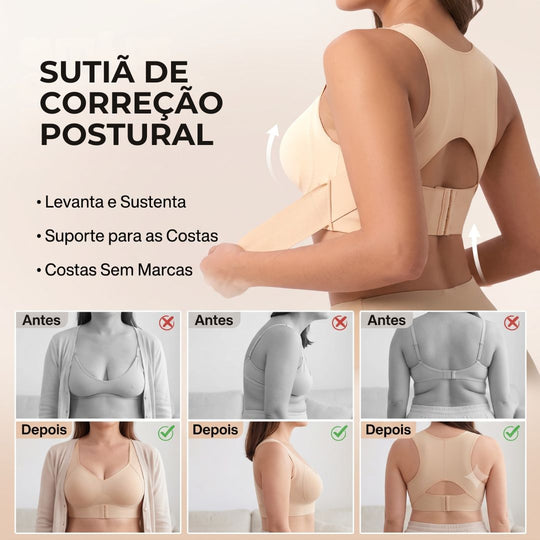 Lisana® Serena — Sutiã Corretor Postural Sem Costura com Sustentação Inteligente