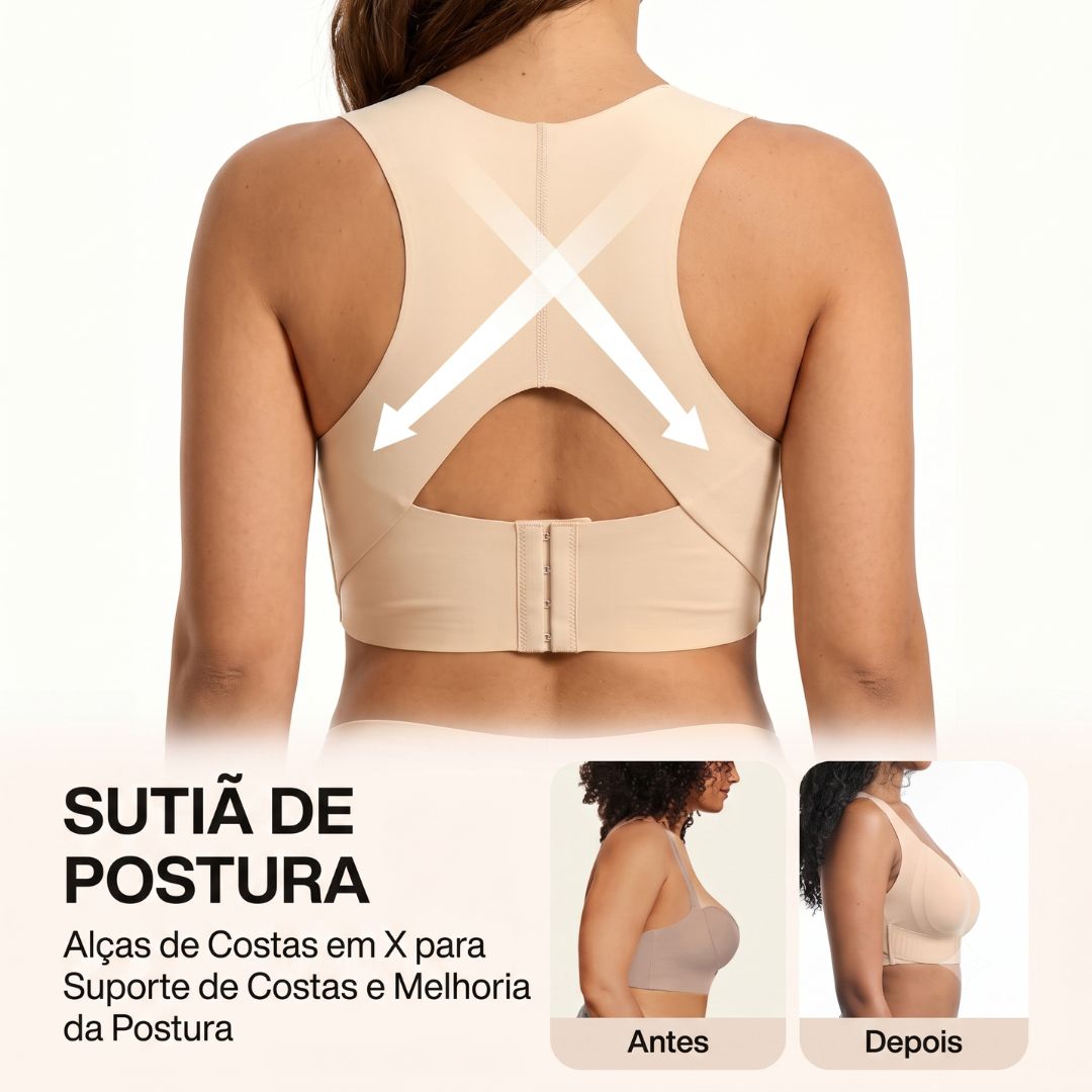 Lisana® Serena — Sutiã Corretor Postural Sem Costura com Sustentação Inteligente