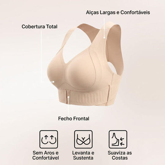 Lisana® Serena — Sutiã Corretor Postural Sem Costura com Sustentação Inteligente