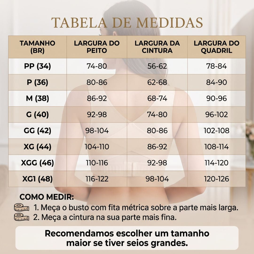Lisana® Serena — Sutiã Corretor Postural Sem Costura com Sustentação Inteligente