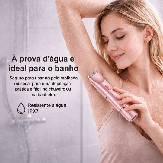 Novo Depilador Íntimo 2 Em 1 À Prova D’Água Indolor 2.0