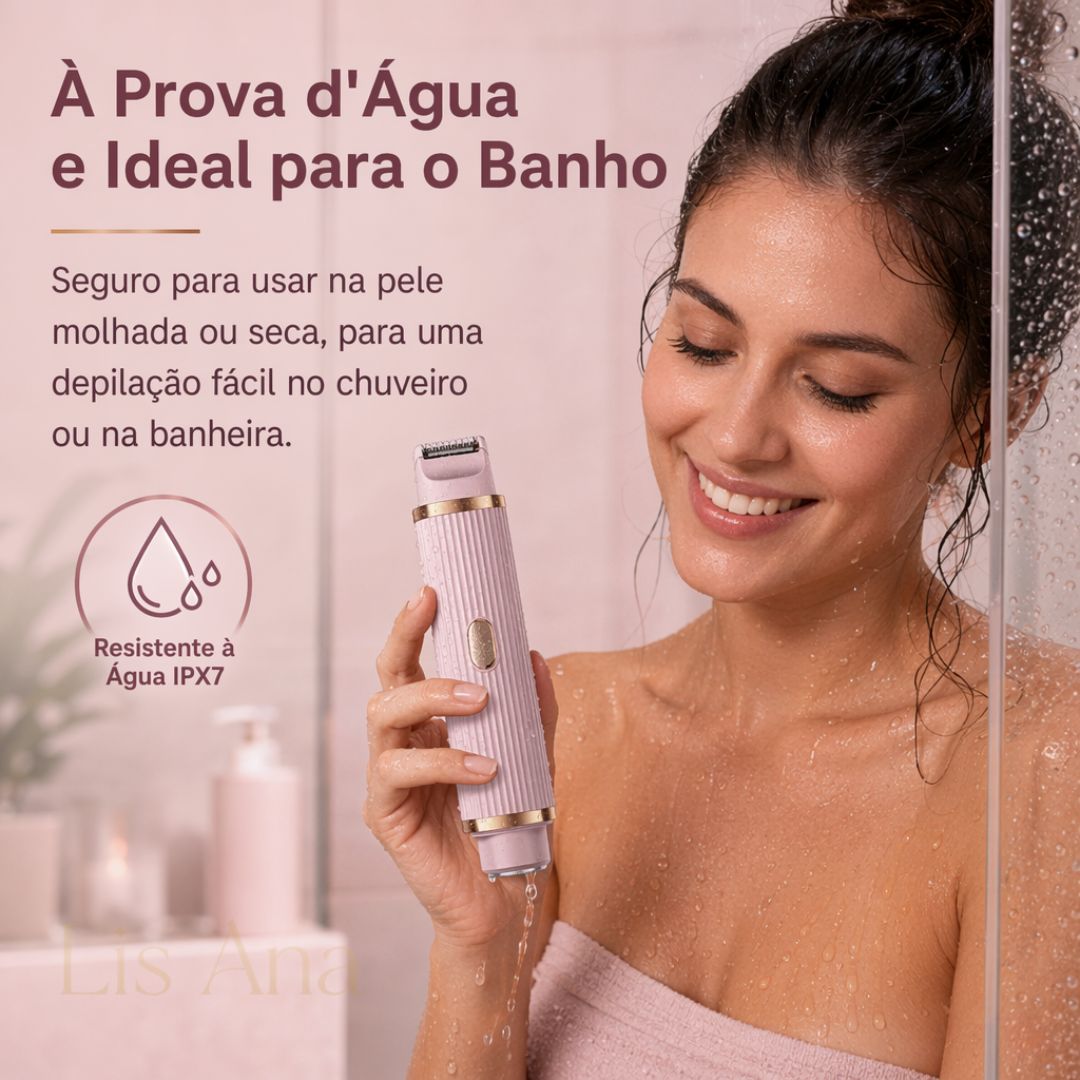 Depilador Para a Virilha 2 em 1 à Prova D’Água Indolor Oferta