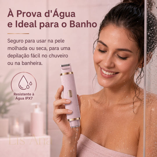 Depilador Para a Virilha 2 em 1 à Prova D’Água Indolor Oferta