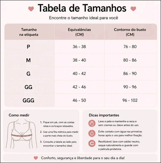 Lisana Secret™ — Sutiã Adesivo Efeito Lift