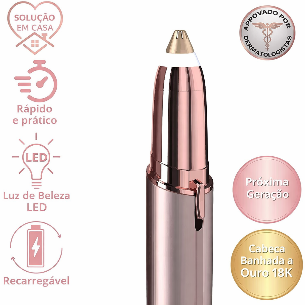 Depilador de Sobrancelhas Elétrico Recarregável - Flawless Brows