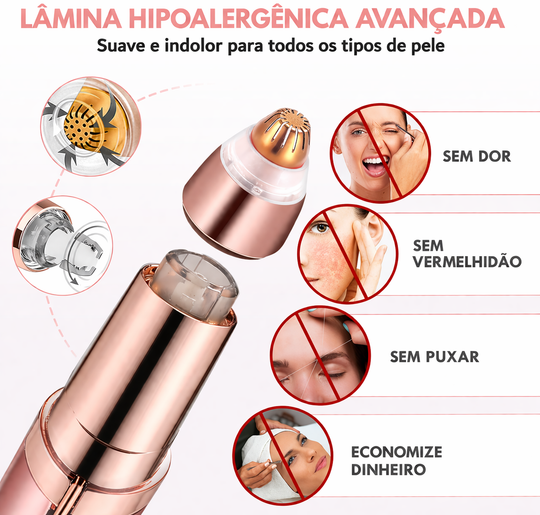 Depilador de Sobrancelhas Elétrico Recarregável - Flawless Brows