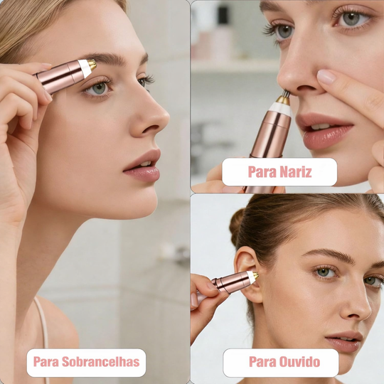 Depilador de Sobrancelhas Elétrico Recarregável - Flawless Brows
