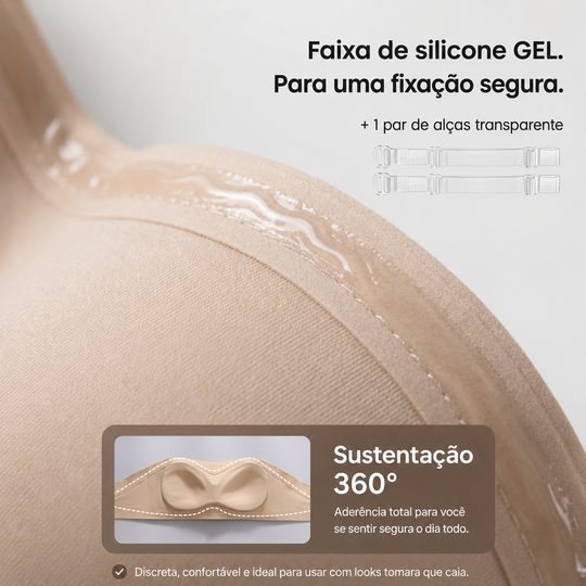 Lisana Invisible™ — Sutiã Tomara que Caia Invisível